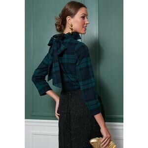 Tuckernuck Blackwatch Plaid Faye Blouse Top M